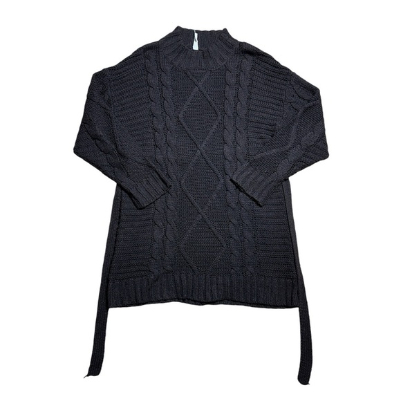 Anthropologie Amandi Chocolate Brown Long Sleeve Sweater Dress Womens US S - Picture 2 of 10